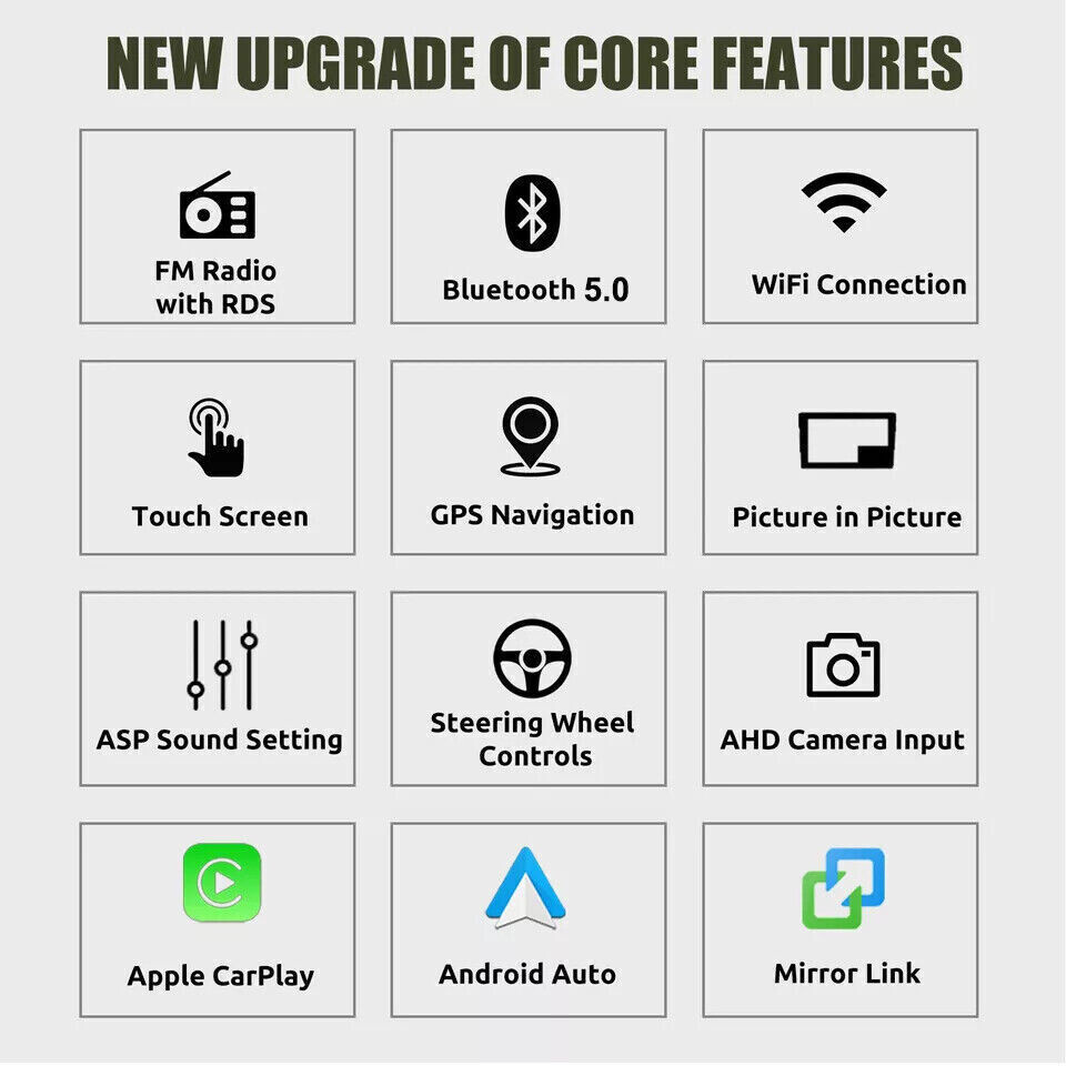 Android 13.0 Car Stereo Radio Wifi Apple CarPlay GPS For Toyota Tacoma 2005-2013