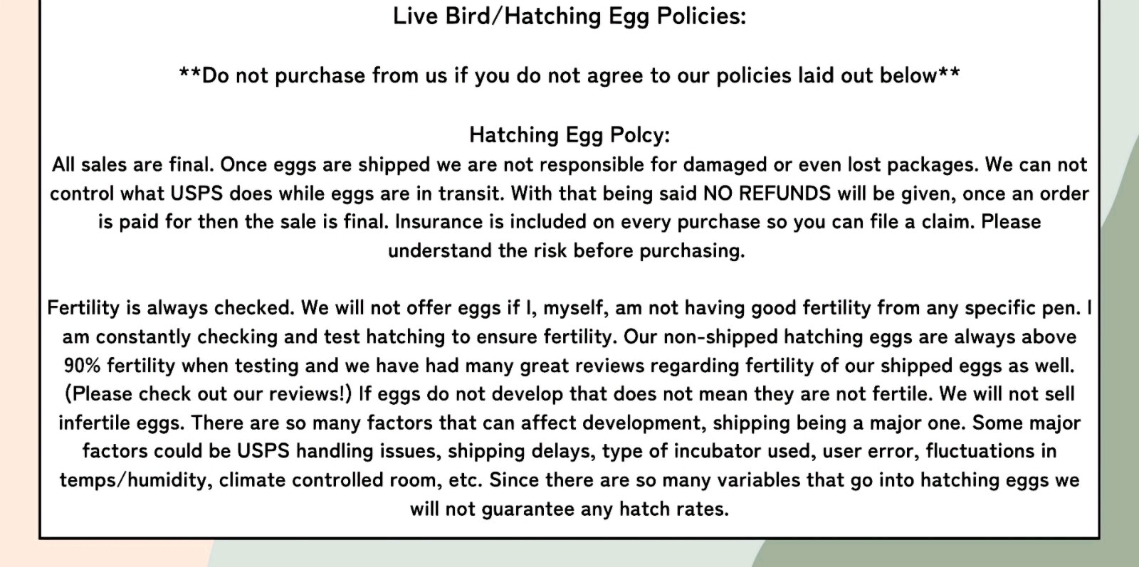 12+ Silkie, Satin, Frizzle Show Quality Hatching Eggs, NPIP Cert