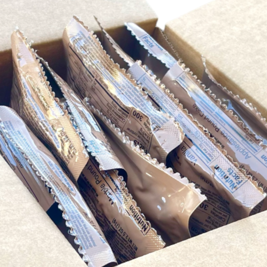 Military MRE Pound Cake Variety Pack: Vanilla, Marble, Applesauce.