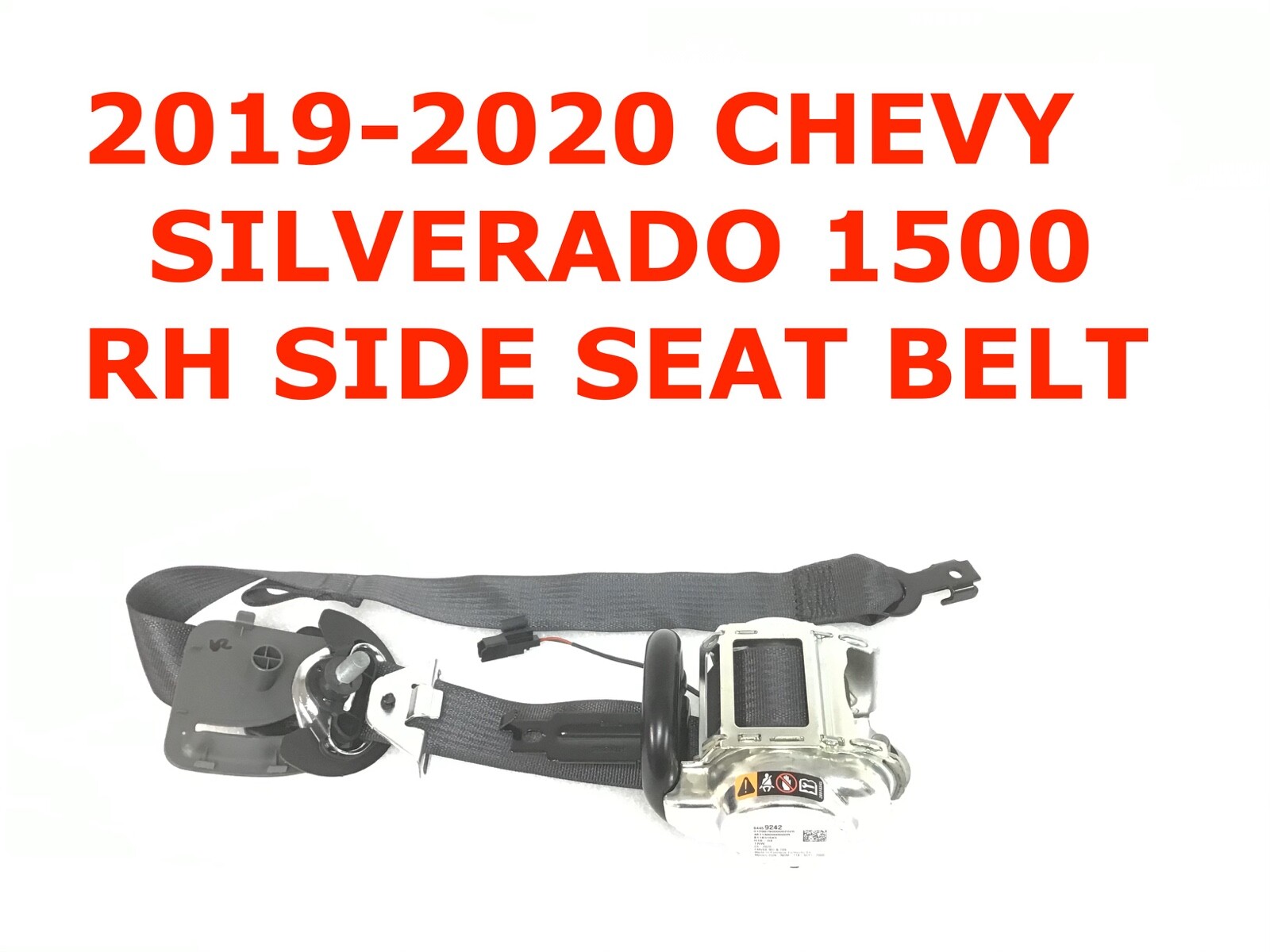 2019 2020 2021 2022 Chevy Silverado 1500 front right seat belt BLACK 84512913
