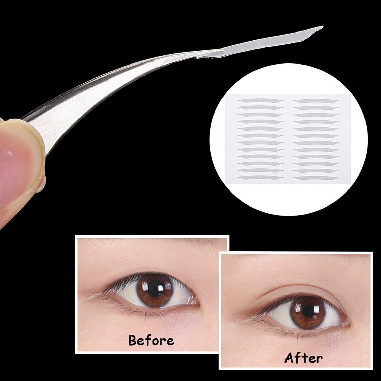 240× Invisible Lace Eye Lift Strips Double Eyelid Adhesive Style Tape Sticker US