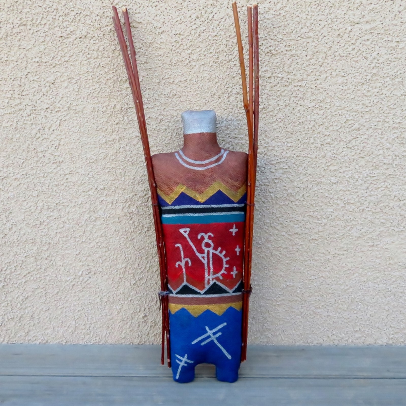 Native American Art-Handmade Navajo Yei God Soft Sculpture Doll-Peter Ray James