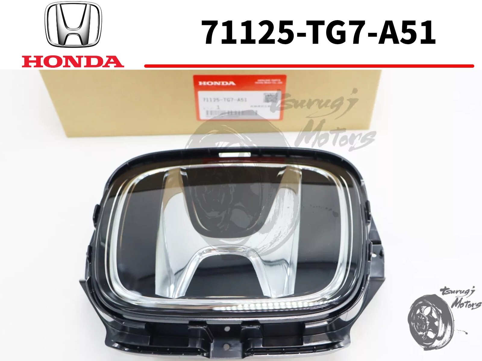 Honda Genuine 2019-22 Pilot Passport Front Radar Emblem H Sensing Badge OEM New