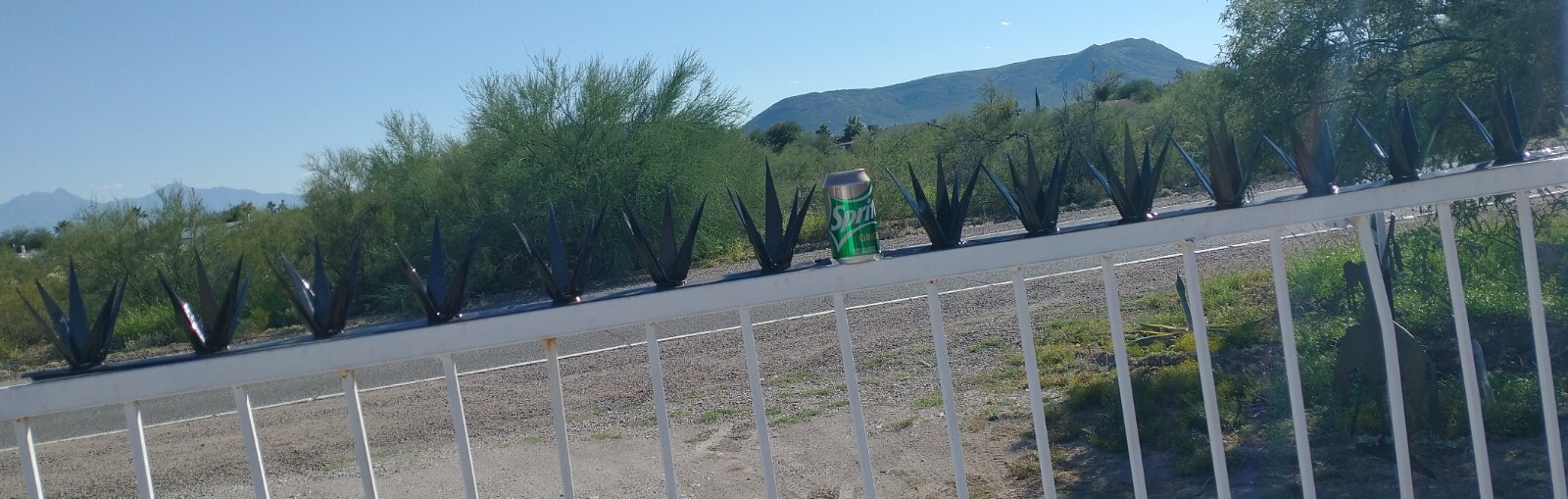 Steel Security Wall Spikes, Anti-Climb Metal 3.25 feet long total, 5" tall