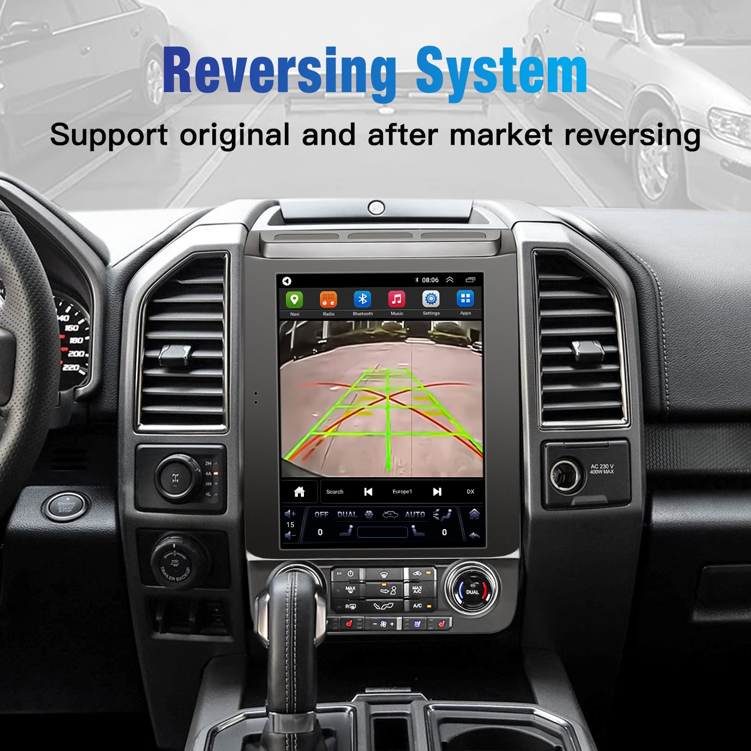 12.1" CarPlay Wireless GPS Navigation HD Display Radio for Ford F-150 2016-2021