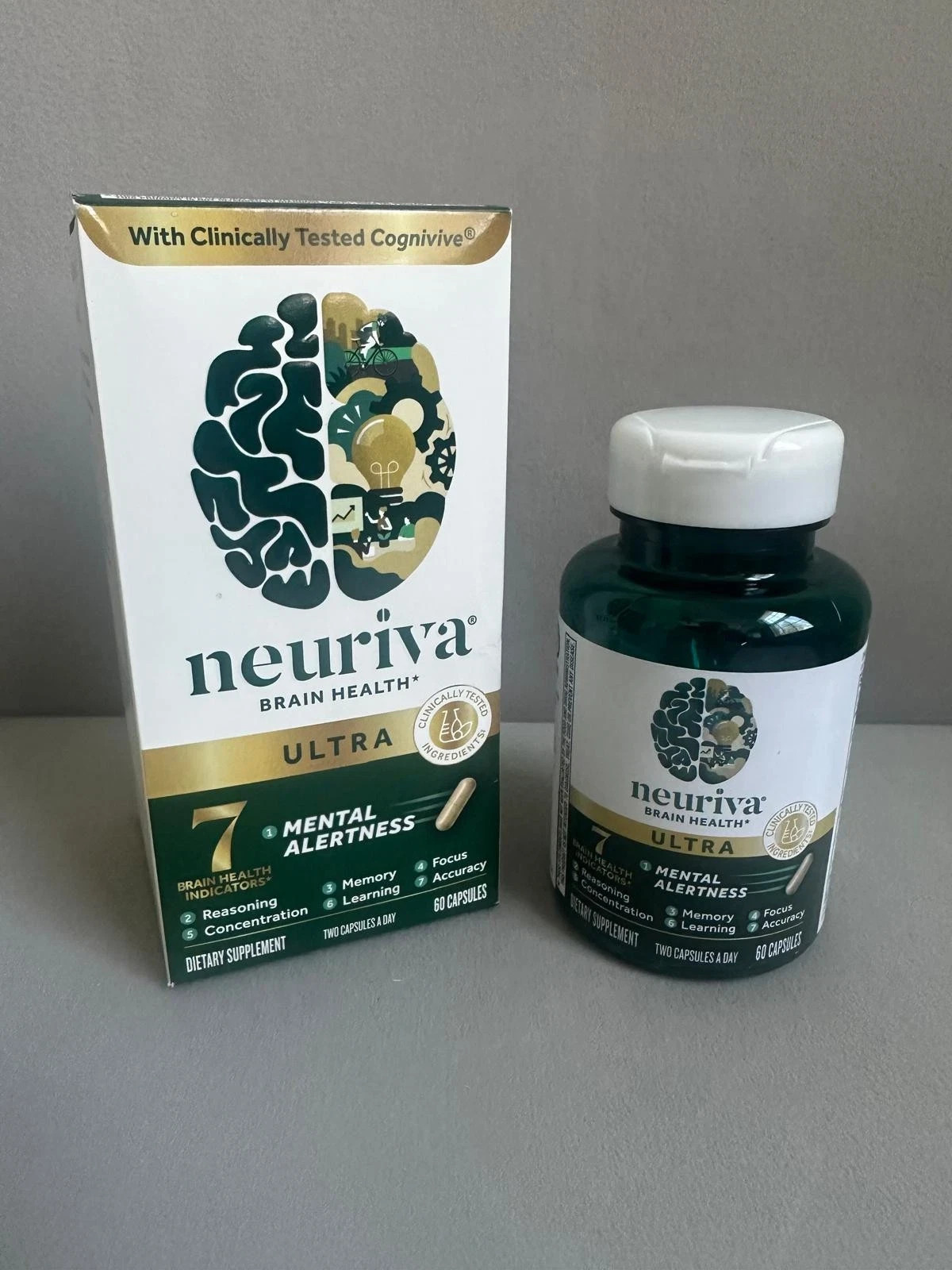 Neuriva Ultra Brain Health  Memory  Focus  Mental  Alertness 60 Caps