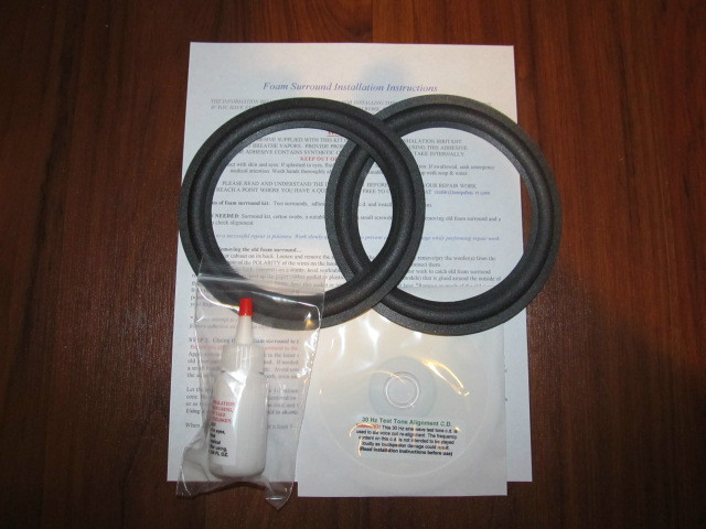 BOSE 301 (all series), SA300 Series 8" Foam Surround Speaker Woofer Repair Kit