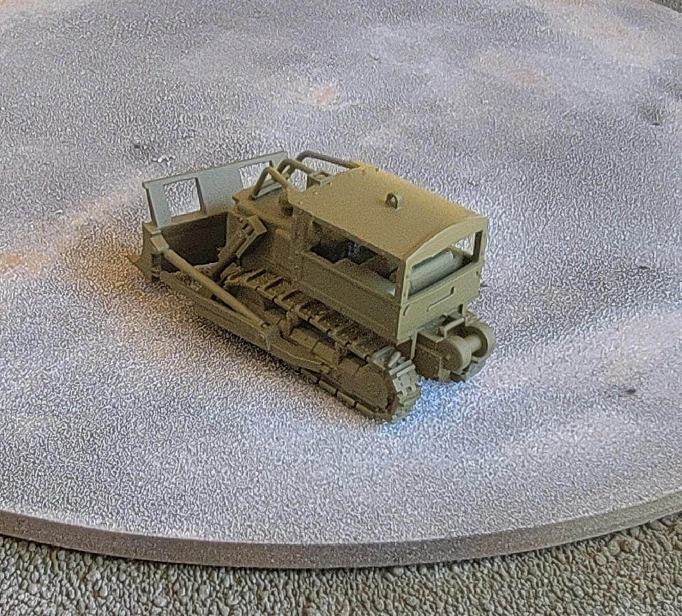 One 1/87 scale Vietnam era Rome Plow, olive drab! EXCLUSIVE!