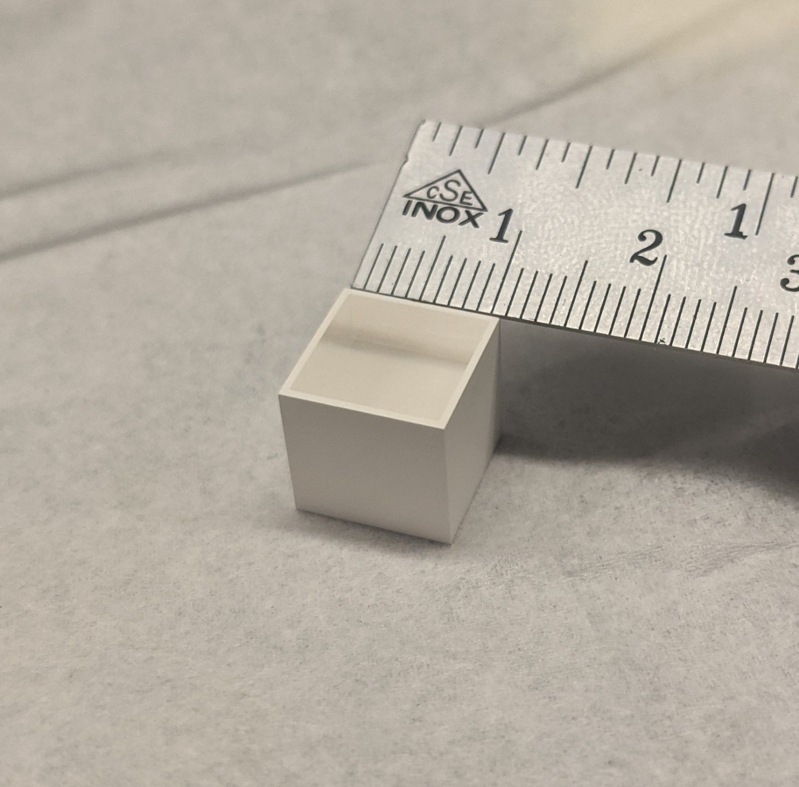 Scintillator Crystal CsI(Tl) 10x10x10 mm for DIY gamma spectroscopy with SiPM