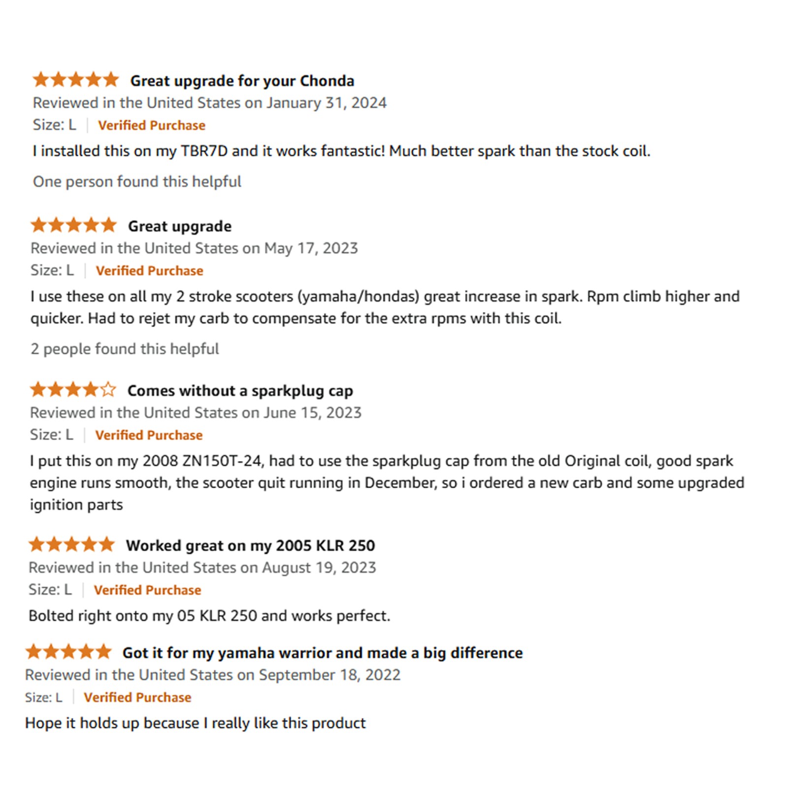 NIBBI 56.8KV Racing Ignition Coil 50cc–450cc Dirt Bike ATV Pit Bike CDI 2T 4T