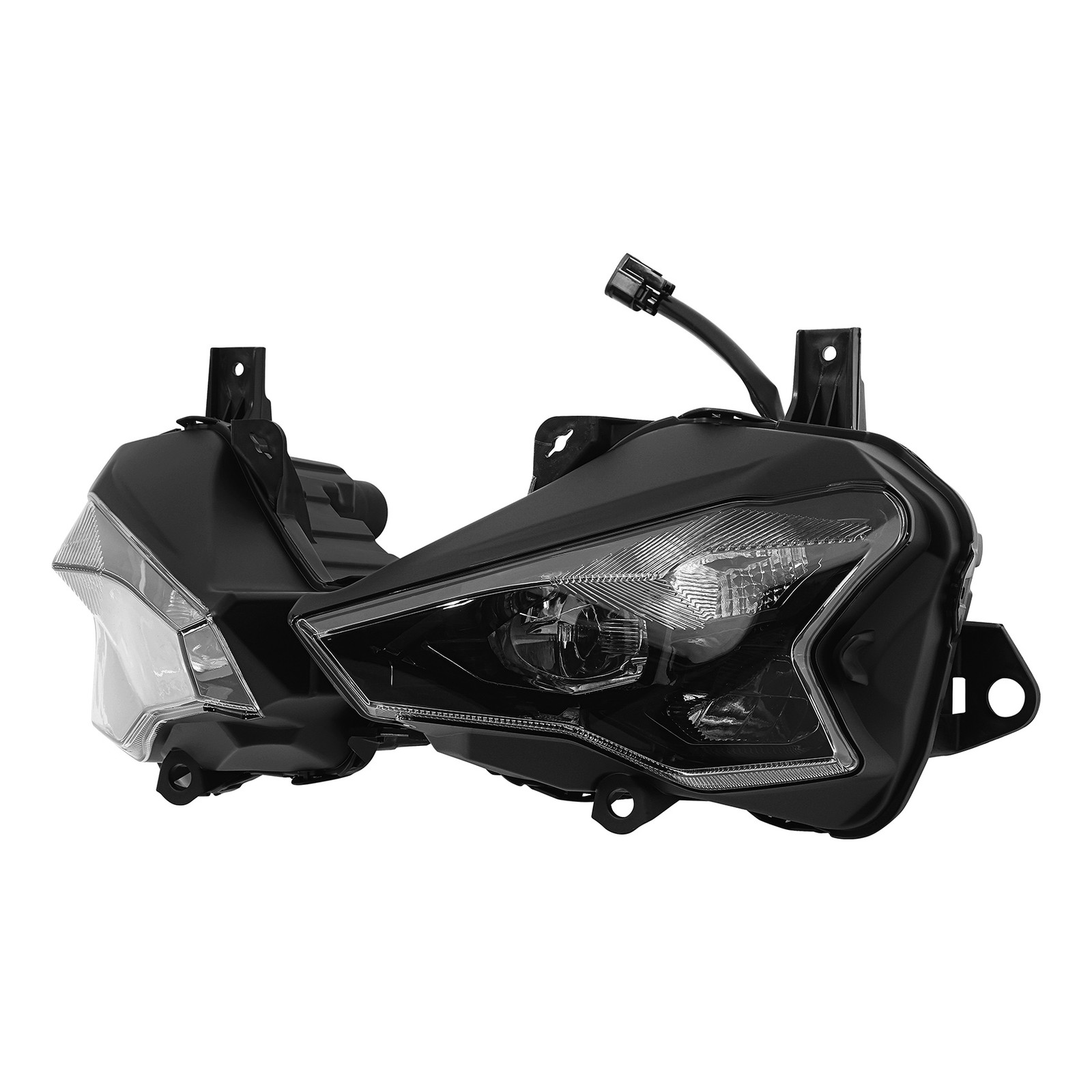 Front LED Headlight &Upper Fairing Stay Bracket Fit For Kawasaki Ninja 500 24-25