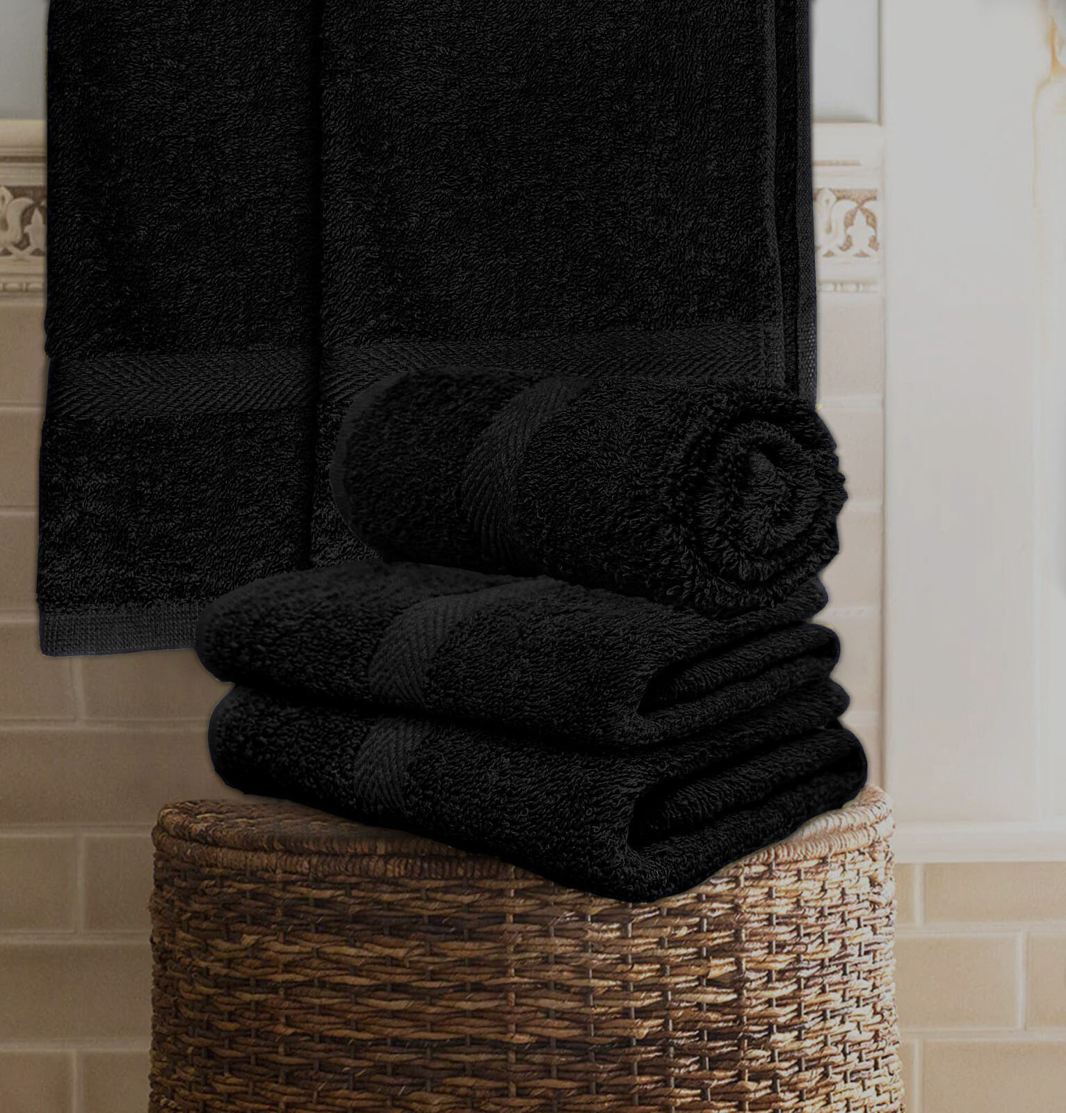 Salon Towels 100% Cotton Towel Pack Spa Towel in 16x27 inches.