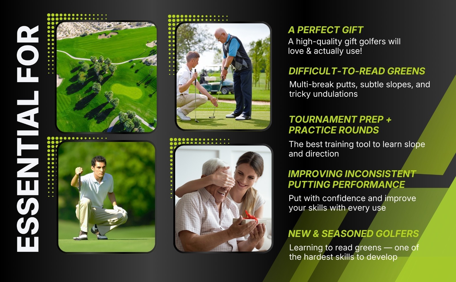 NoBogeys Precision Green Reader - Aluminum Golf Ball Marker