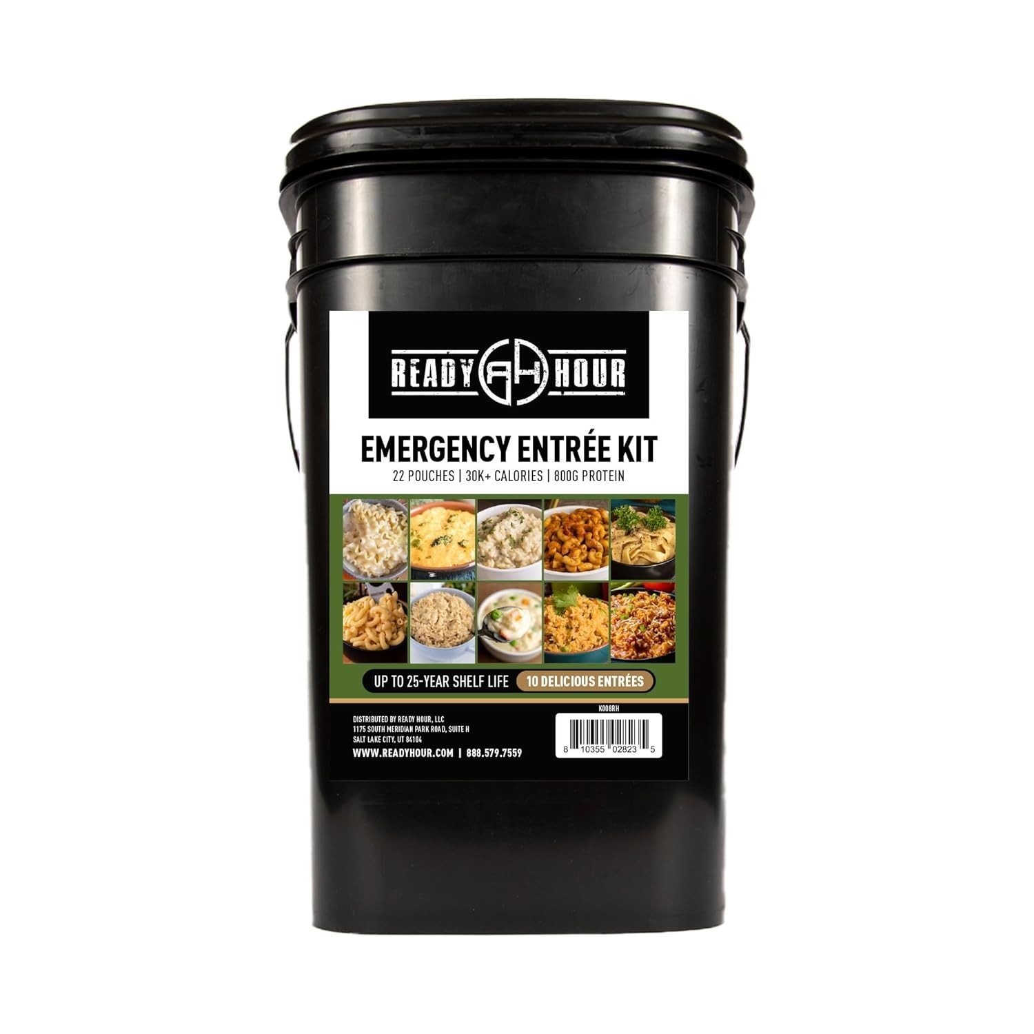 Ready Hour 120 Serving Freeze Dried Food Bucket Emergency Survival Meals Kit
