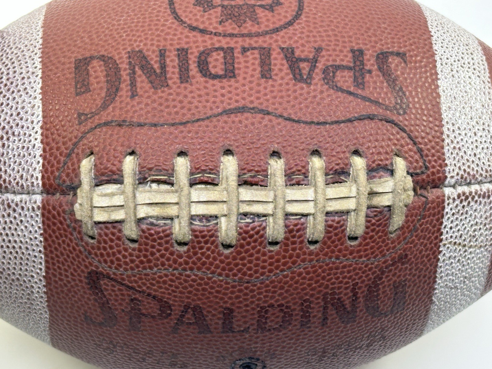 Vintage Spalding Pro-Flite CFL Endorsed Leather Football Game Ball-1990s? SCARCE