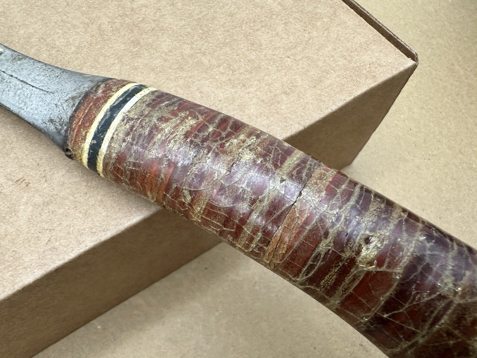 Vintage Estwing Sportsman'S Axe 13" Camping Hatchet USA Steel Leather Handle