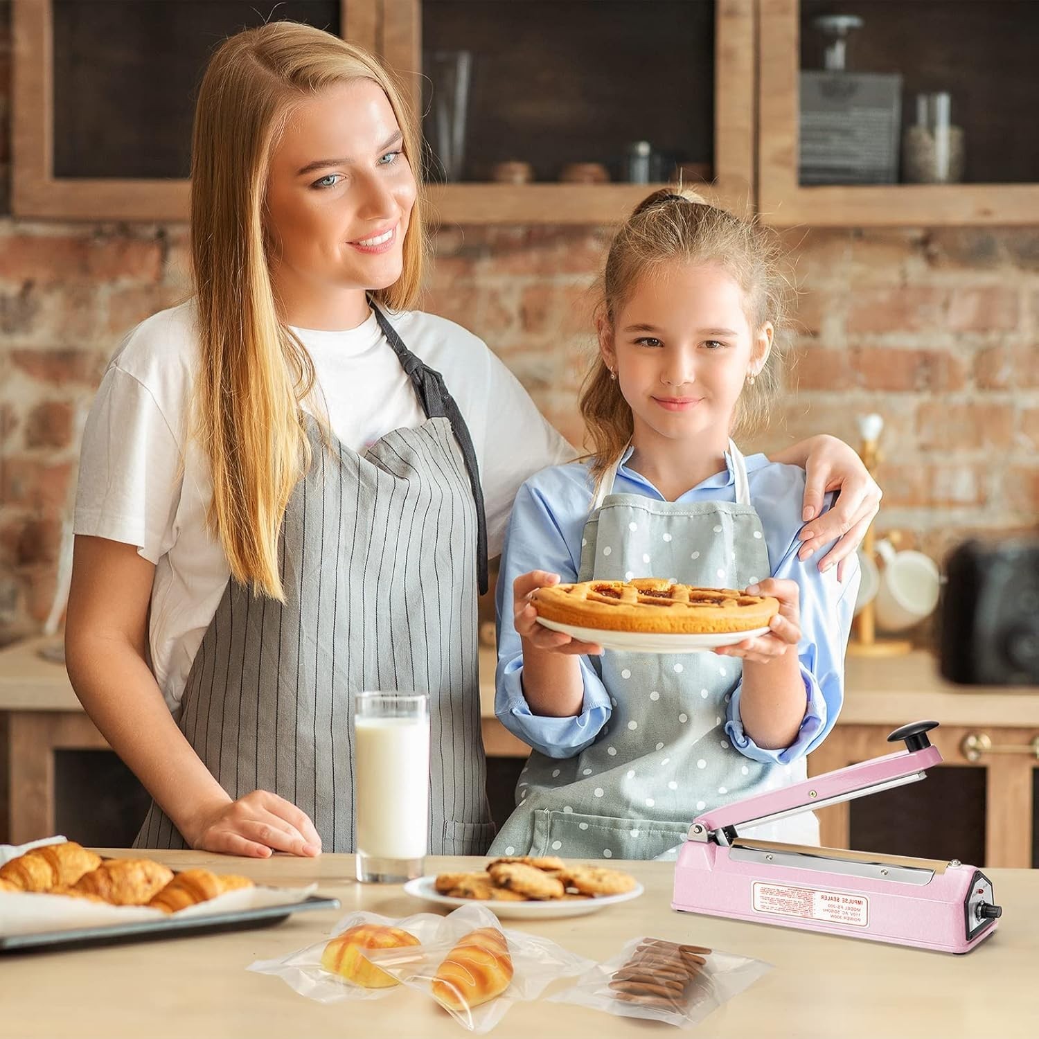 8 Inch Manual Heat Sealer for Plastic Bags with Adjustable Timer Settings