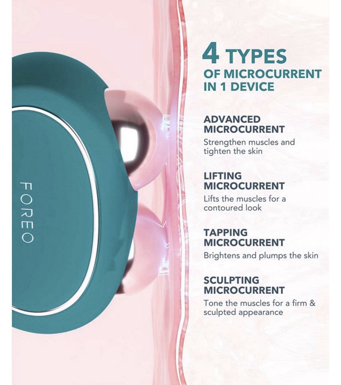 FOREO BEAR 2 Advanced Microcurrent Facial Toning Device - Green