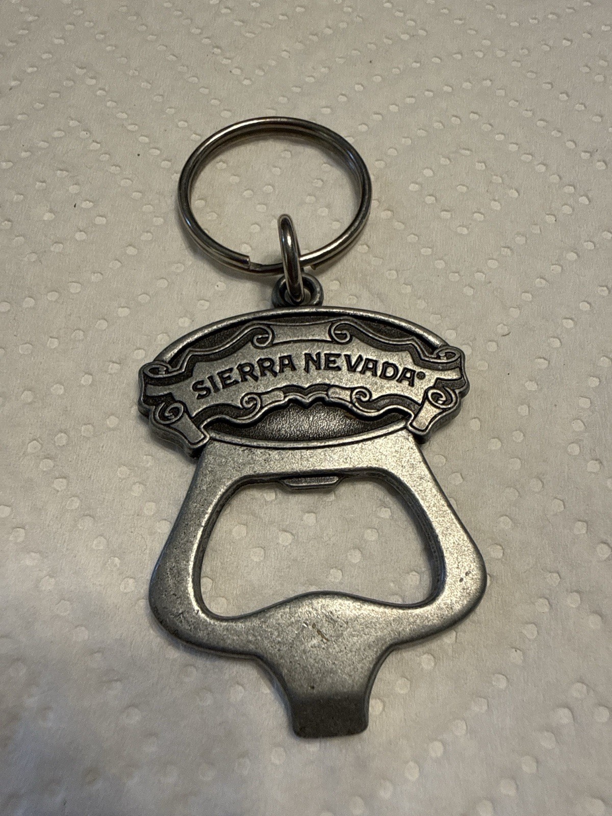 Sierra Nevada Brewery Bottle Opener Keychain Metal Beer Bar Tool (Lot# 1091)