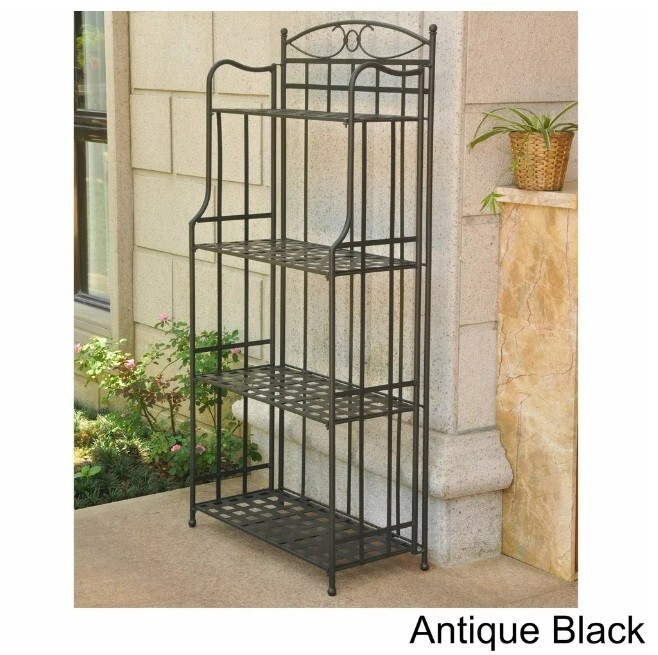 Out Door Baker Rack Kitchen Garden Organizer Storage Plant Pantry In 4 Tier Home