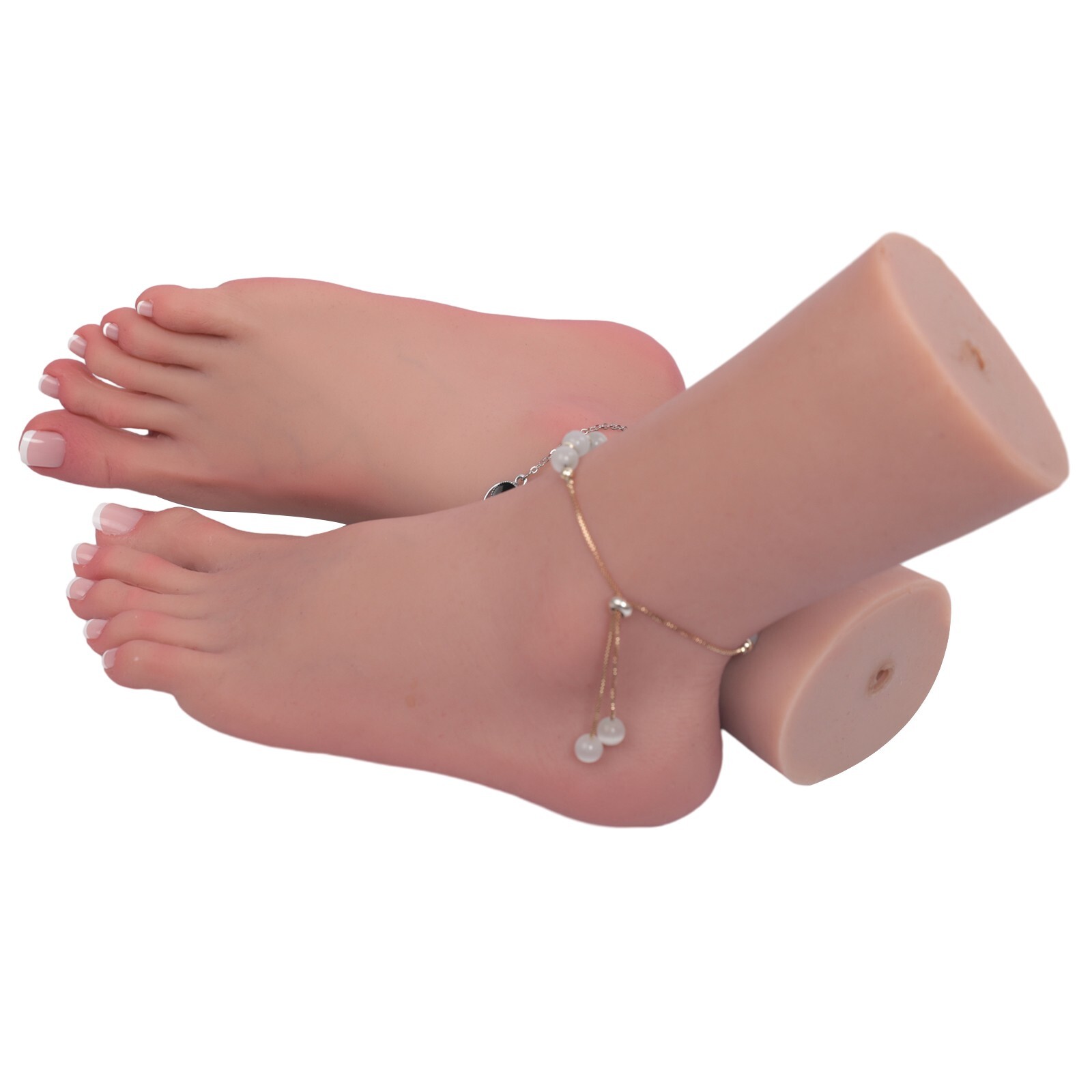 Dokier Silicone Female Feet Model Lifesize Mannequin Display Fake Foot Model
