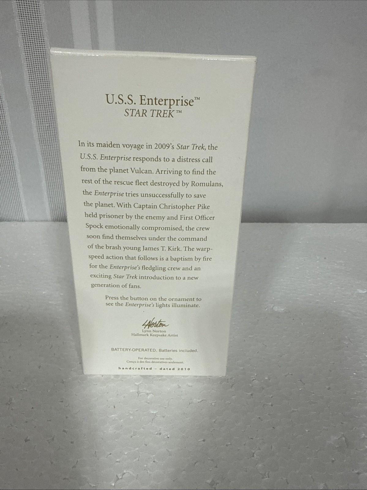 Hallmark USS Enterprise Star Trek Ornament