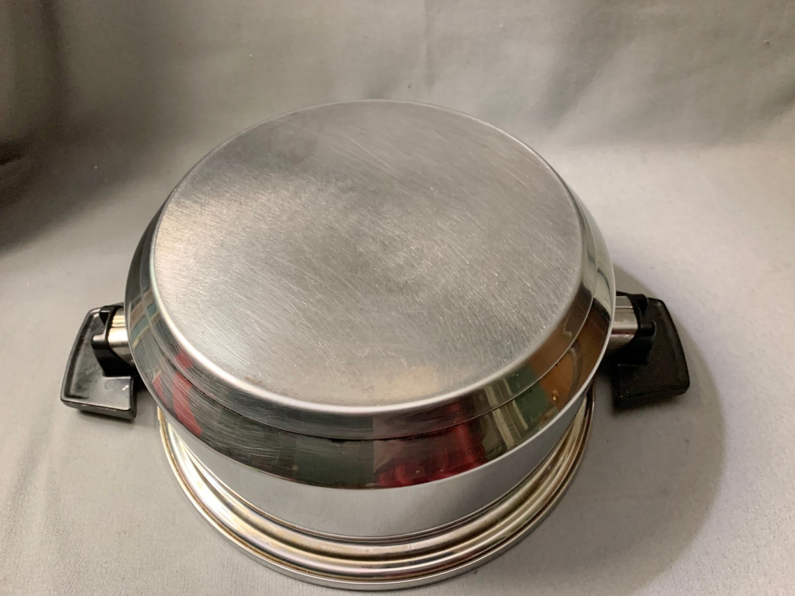 Vintage Kitchen Craft Stainless Steel 4 Qt Stock Pot Dutch Oven Made In USA