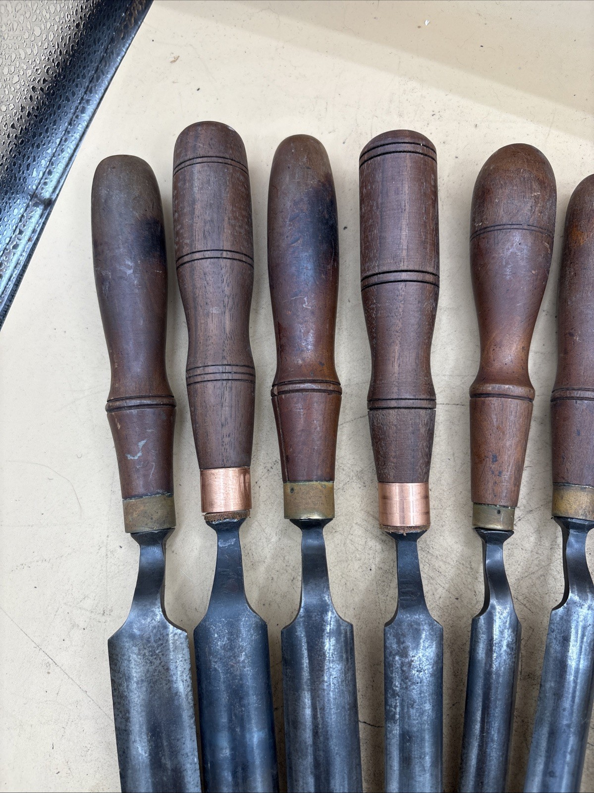Buck Bros Vintage Lot of 8 Crank Neck Gouge Chisels Wood Carving
