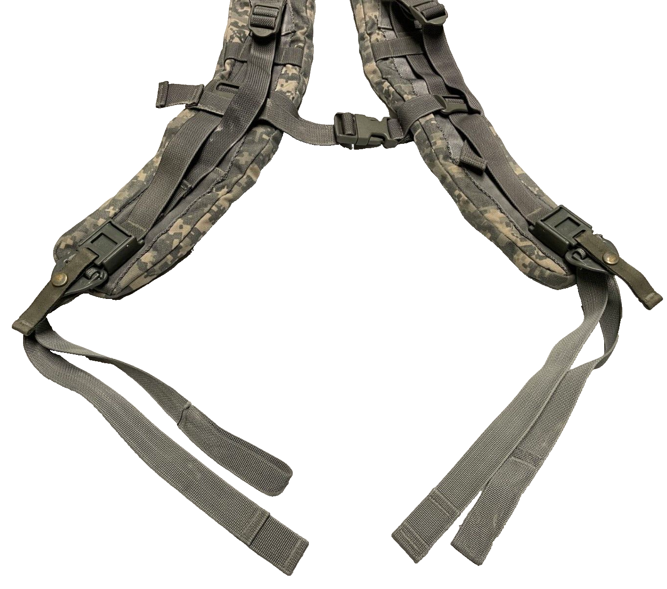 US MILITARY MOLLE ENHANCED SHOULDER STRAPS with QR STRAPS ACU For LARGE RUCKSACK