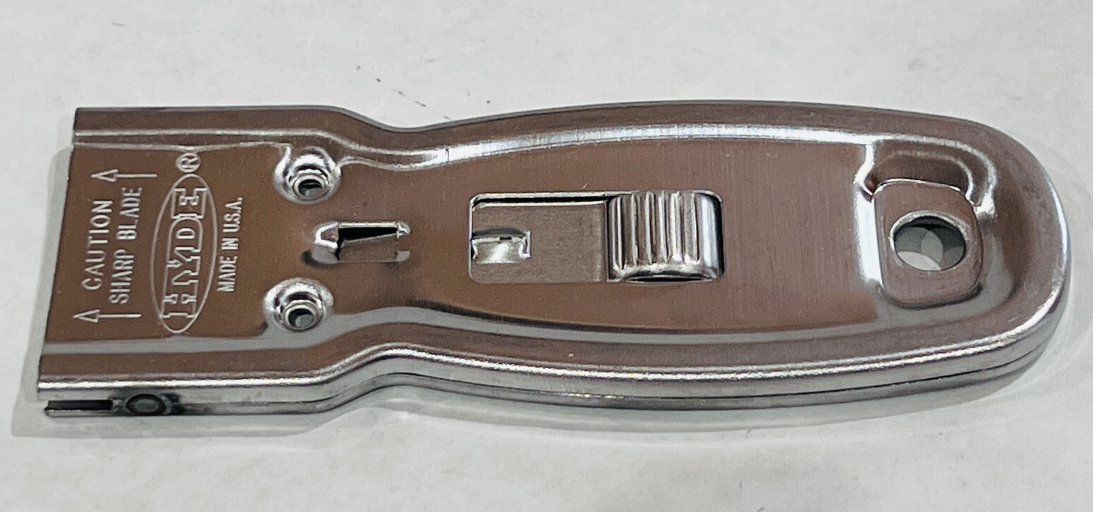 Hyde 13050 Razor Blade Glass Scraper – Heavy-Duty Metal Single Edge Tool