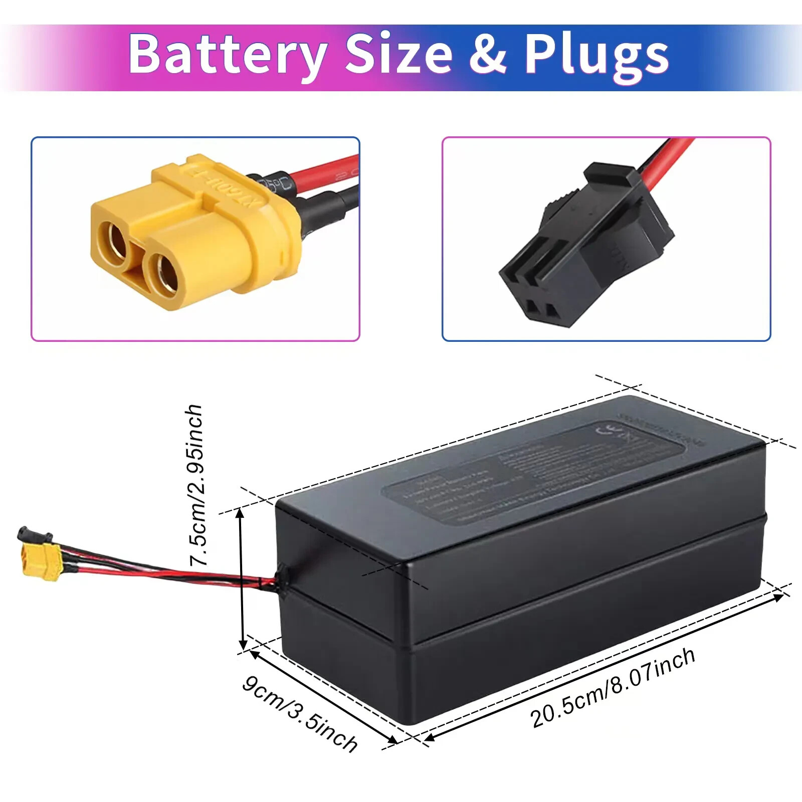 Jetson Bolt Pro HA103 Electric Bike Ebike Battery 36v 10AH 2 wire Genuine 350w