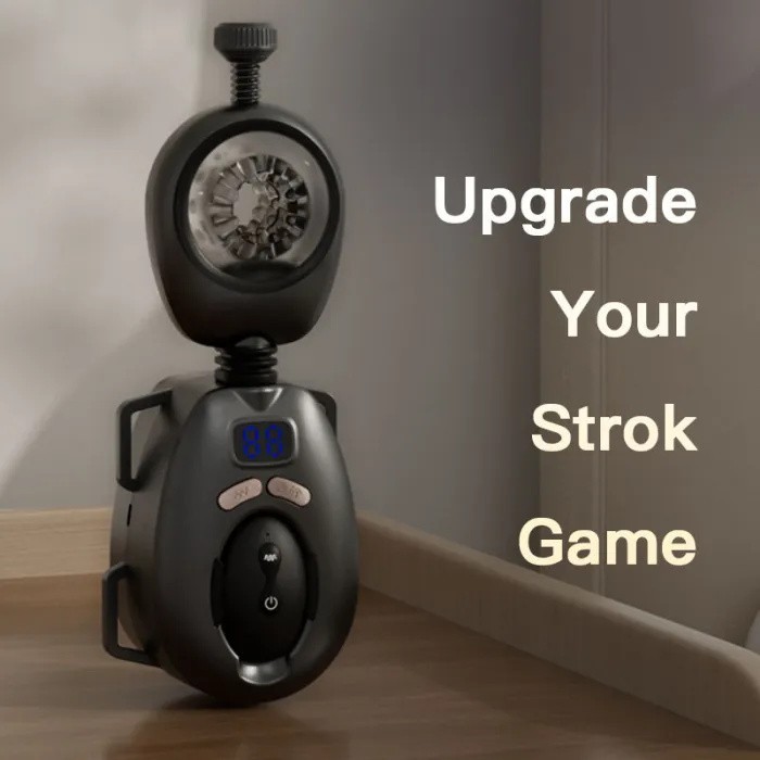 Automatic Wearable Male Masturbator-Removable Belts, LCD Display Kegel Training