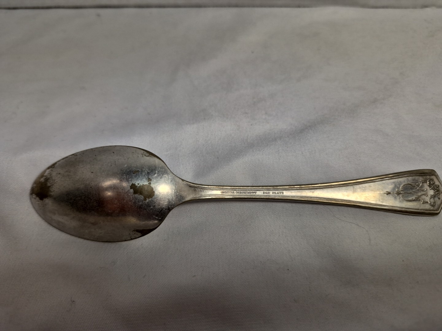 ANTIQUE Vintage Souvenir Spoon 6" ONEIDA COMMUNITY - MARY PICKFORD PAR PLATE