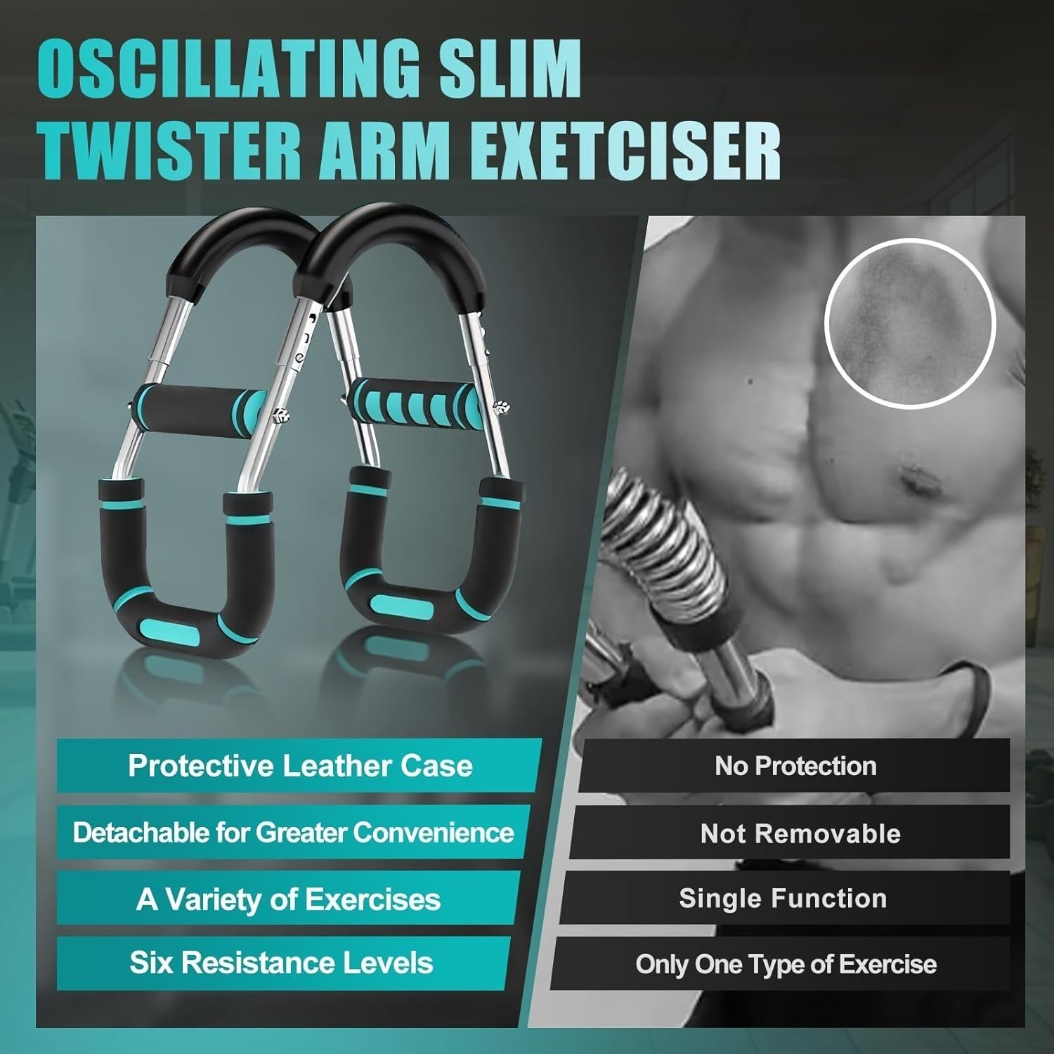 Twister Arm Trainer Chest Workout Equipment Exerciser for Men Adjustable Arm