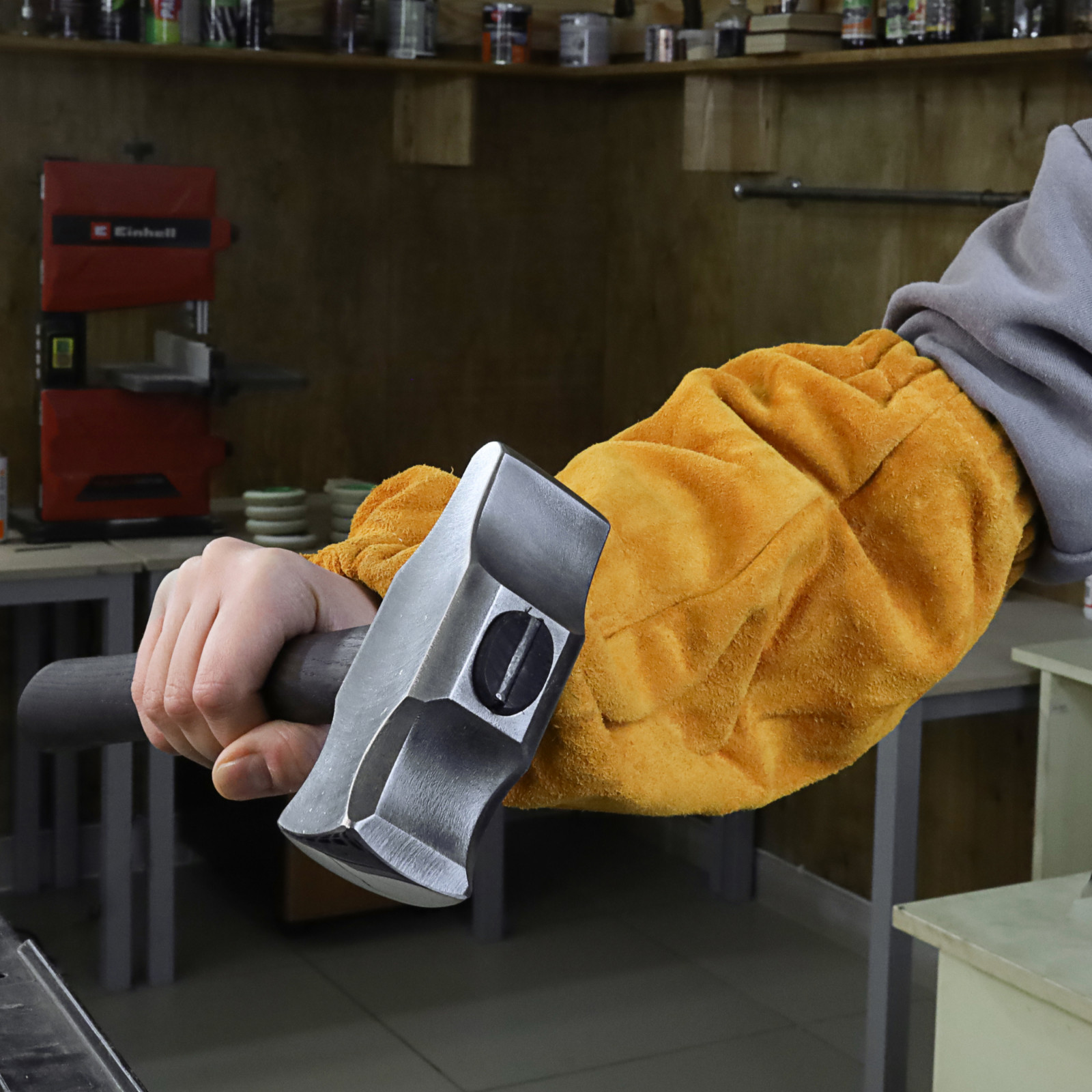 Professional Cross Peen Hammer Hand Forged Blacksmith Forging Tool Steel 3.3lb