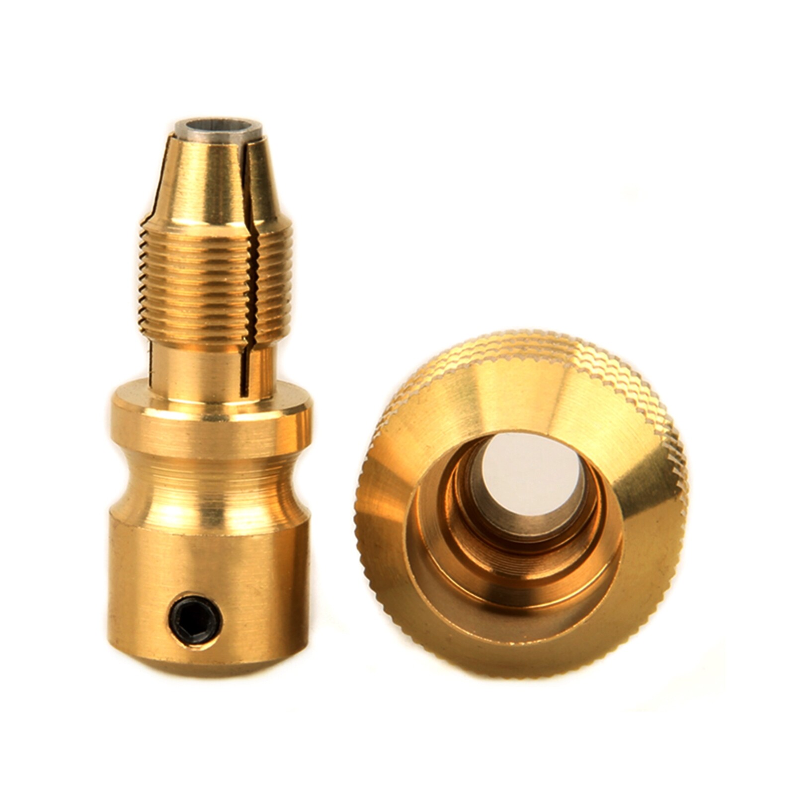 CNC Anti-skidding Self Locking Brass Tattoo Machine Grip 30mm Gold