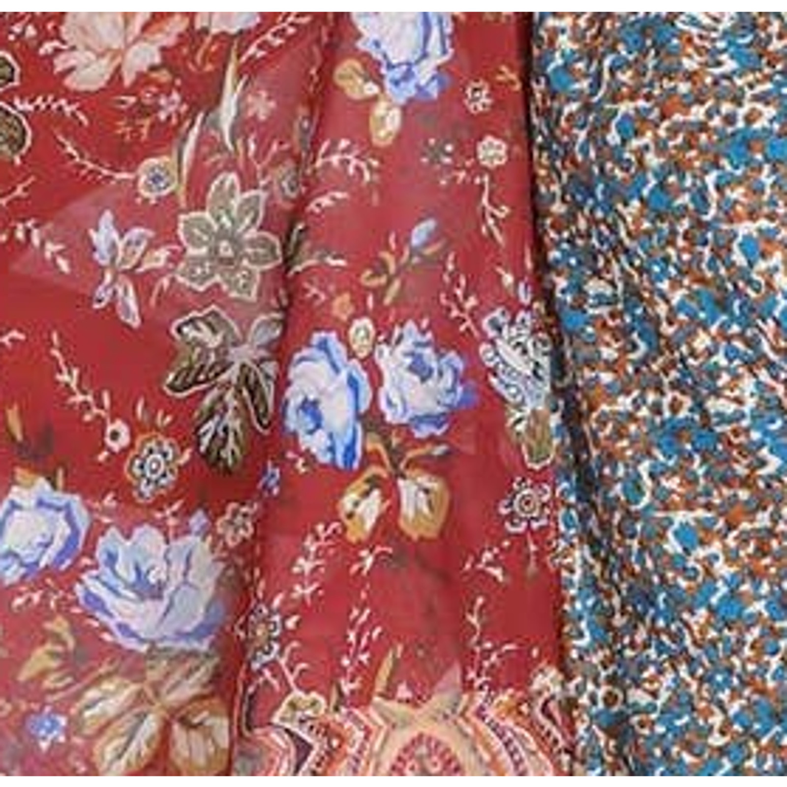 Umgee Sheer Long Paisley Floral Boho Kimono in Berry Mix Plus Size 1XL/2XL