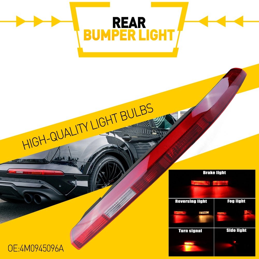 LH RH Rear Bumper Stop Lamp Light Reflector For Audi Q7 2016 2017 2018 2019 2020