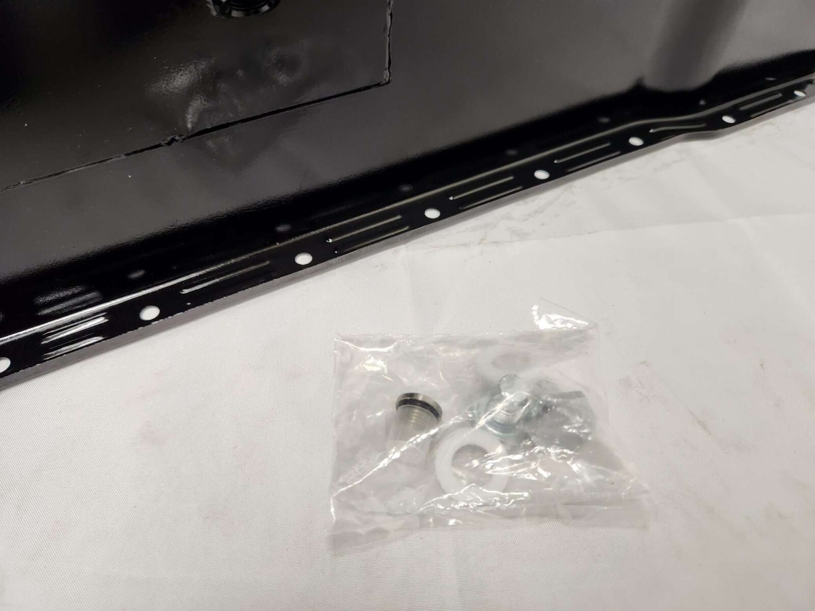 1979-1993 Fox Body Ford 7qt Dual Sump Black Drag Oil Pan Small Block 302W 5.0L