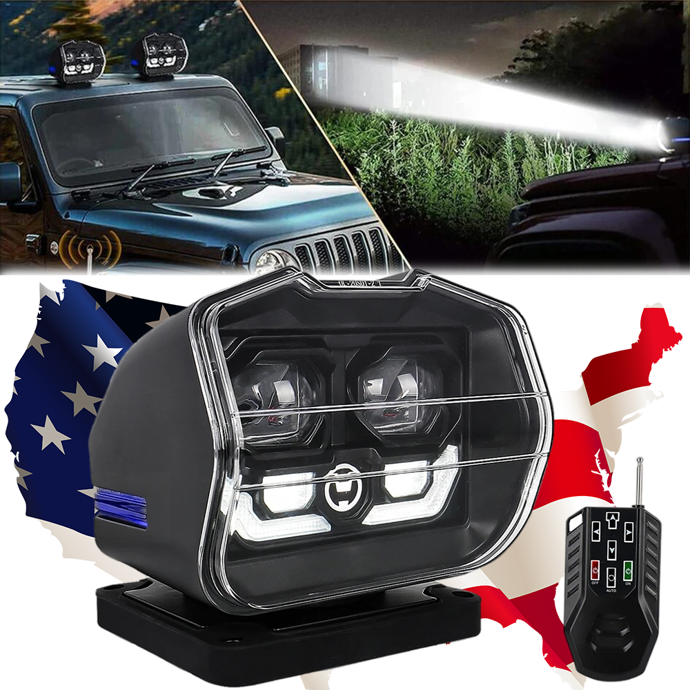 LED Remote Control Searchlight Marine Boat Car Truck Wireless Spotlight Magnetic