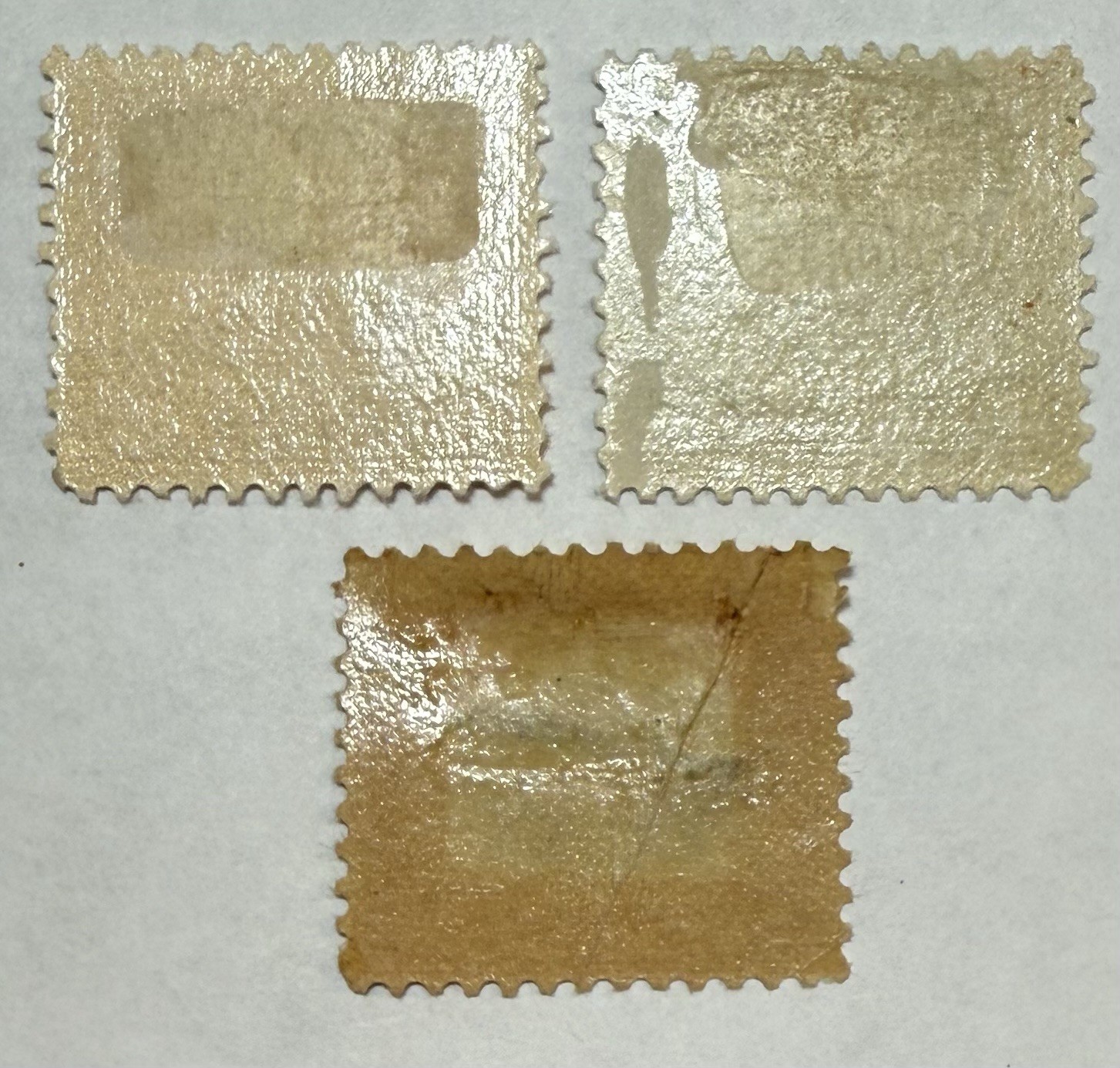 US #C1-3 1918 First Series Airmails 6c,16c,24c “Jenny” MH(C3-ppr.fold);$180 SCV