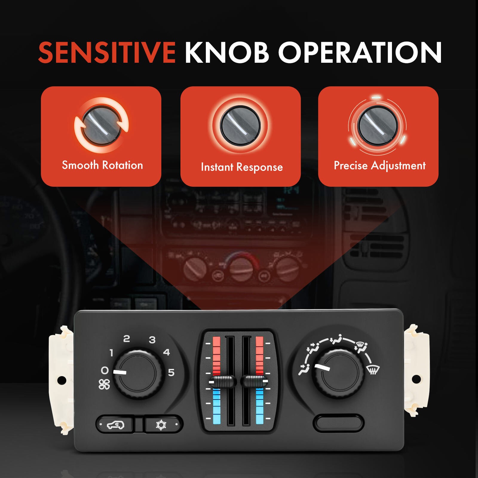 New Climate Control Module for Chevy GMC Cadillac w/ Manual AC 599-210XD