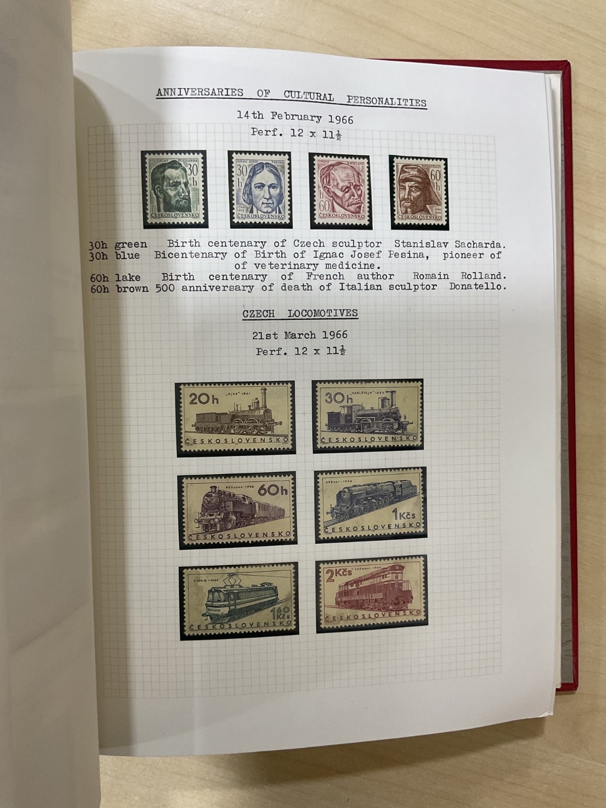 Czechoslovakia stamps. 1938 - 1970. Mint. Well written up album. G/109