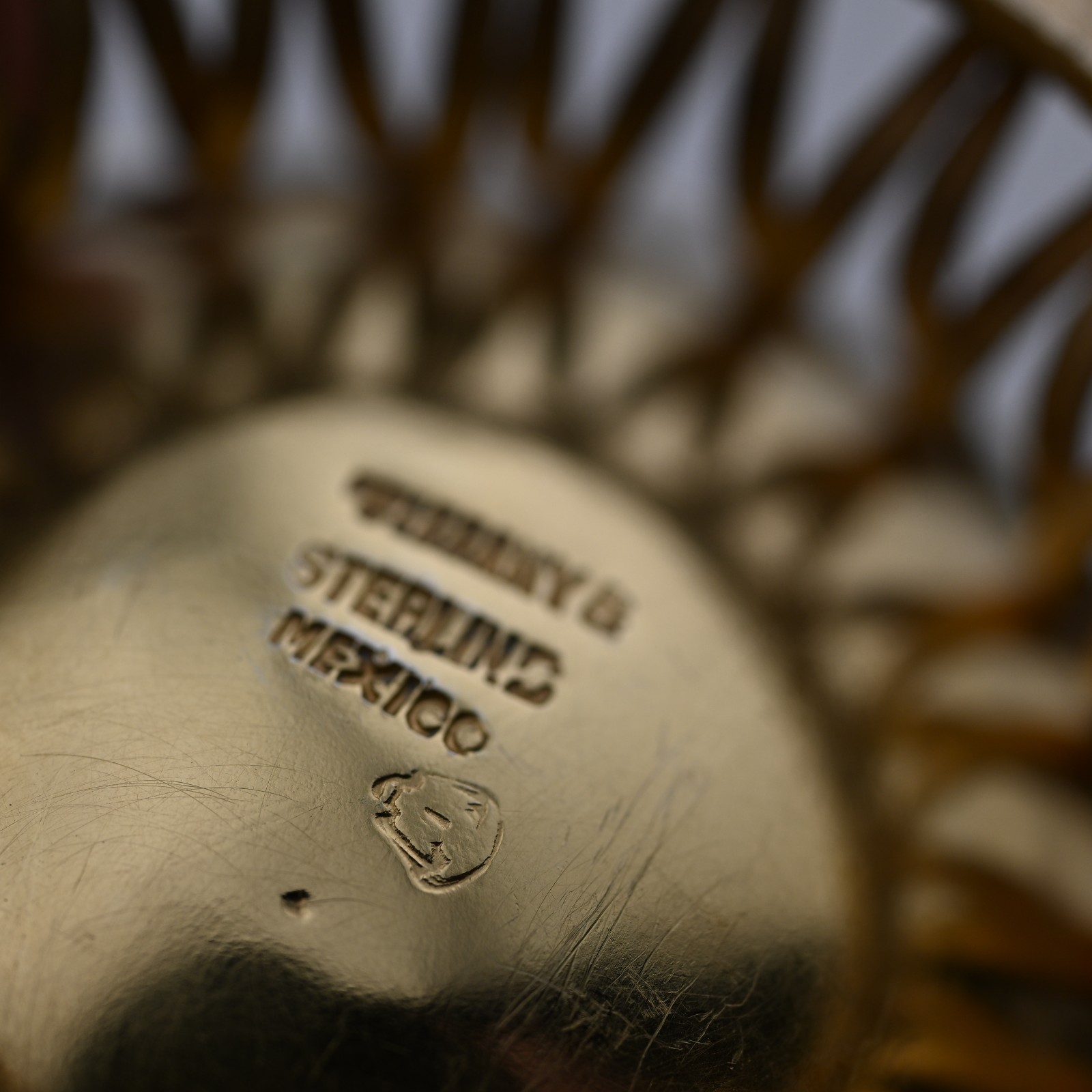 RARE 4 Tiffany & Co Sterling Silver Gilt Salt Cellars & Spoons Mexico 7.55ozt