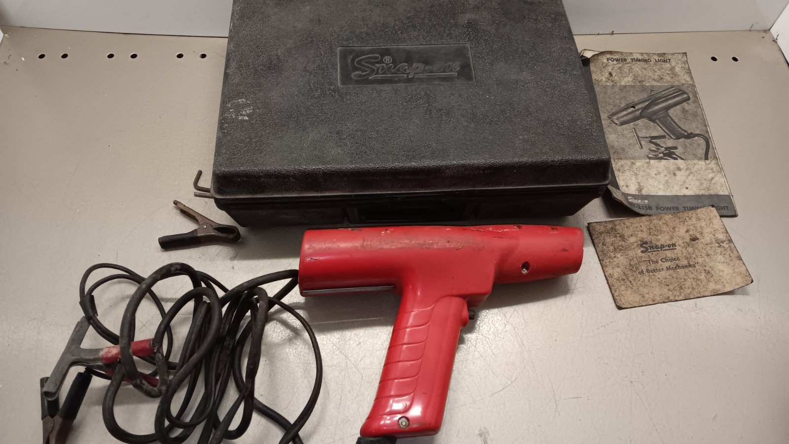 Vintage Snap-On MT-215B Timing Light With Case.