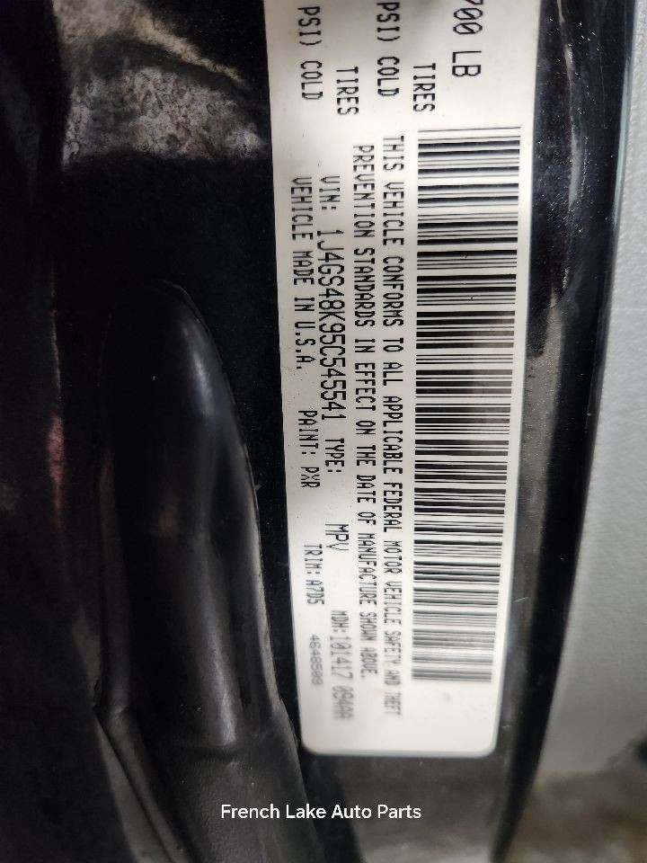 Automatic Transmission 3.7L 2WD 4X2 Fits 05-10 GRAND CHEROKEE 1326049