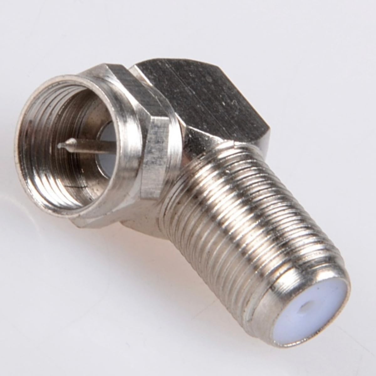 2-Pack 90 Degree Coaxial Connector, Right Angle Coax Adapter for Flat...