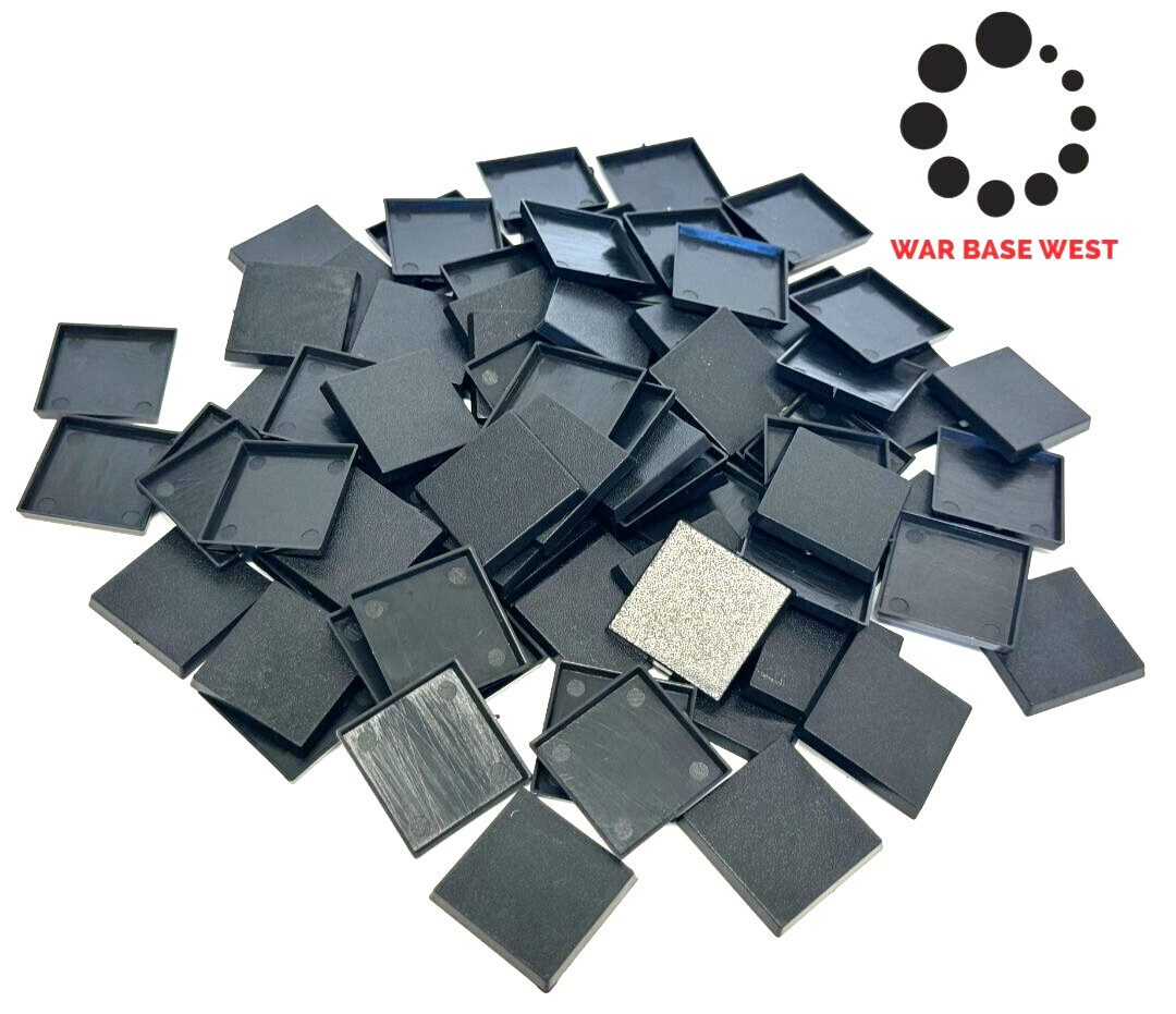 Lot Of 100 30mm Square Bases Used For Warhammer Fantasy The Old World Wargaming