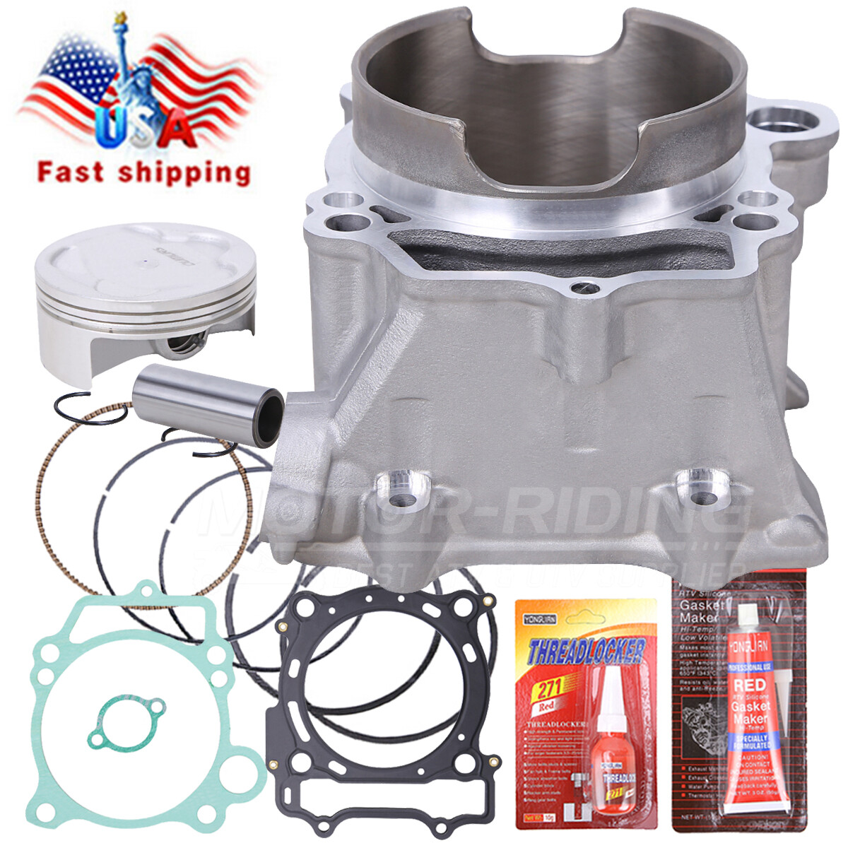 For YFZ450 YFZ 450 Top End Rebuild Cylinder 95mm Bore 11.4:1 Piston Repair Kit