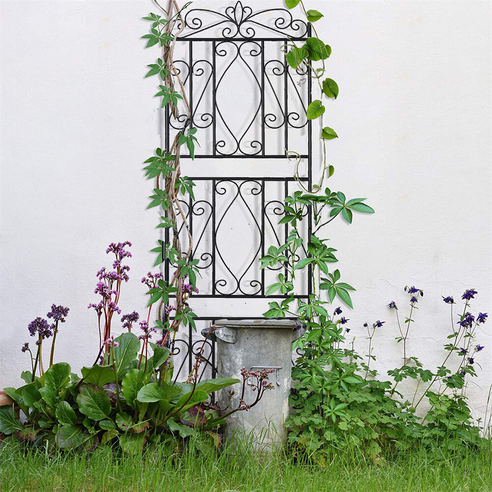 Garden Trellis For Climbing Plants Outdoor 2 Pack Large Rust Proof Garden Panels